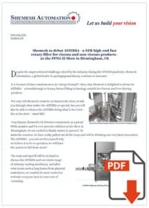 PR PDF of Asteera Rotary Filler Machine