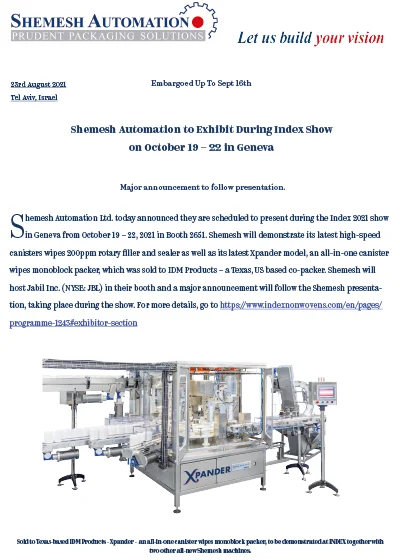 Shemesh at INDEX 2020