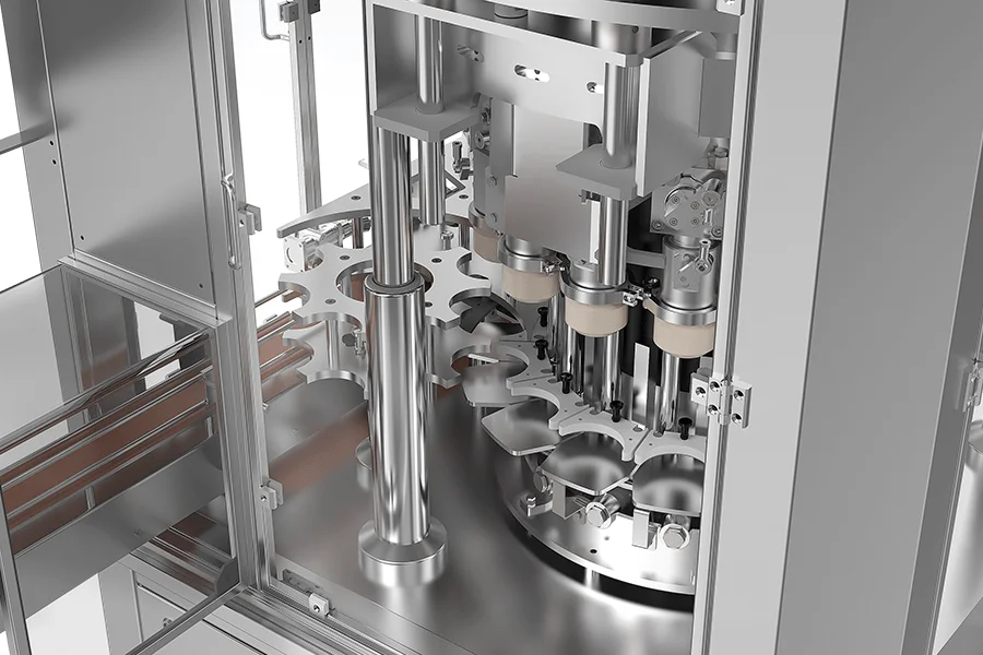 ASTERRA Mechanical Cam Rotary - Piston Liquid Filling Machine