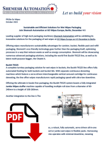 Visit Shemesh at Go Wipes 2023 Press Release