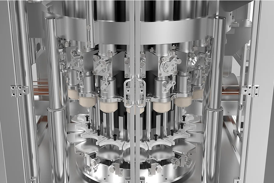 ASTERRA Mechanical Cam Rotary - Piston Liquid Filling Machine