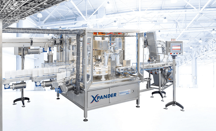 XPANDER+ Complete Canister Wipes Monoblock, including Stuffer, liquids filling, sealing, capping and labelling