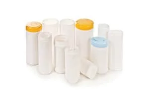 The SA-CF120 Container Unscrambler is commonly used to unscramble rigid containers like Wet Wipes canisters